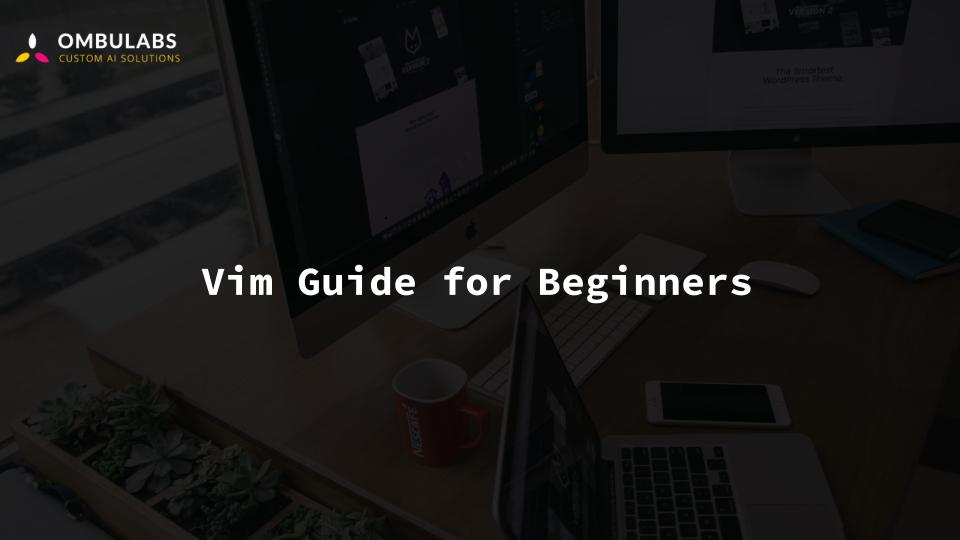 Vim Guide for Beginners